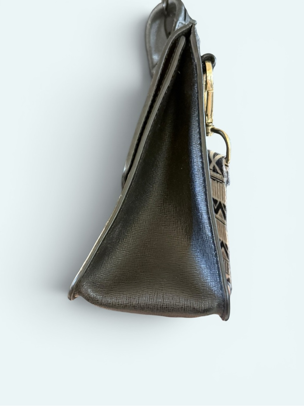 Furla Black Top-Handle Satchel with Guitar Strap - Picture 7 of 10
